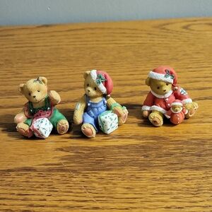 3 Christmas Cherished Teddies